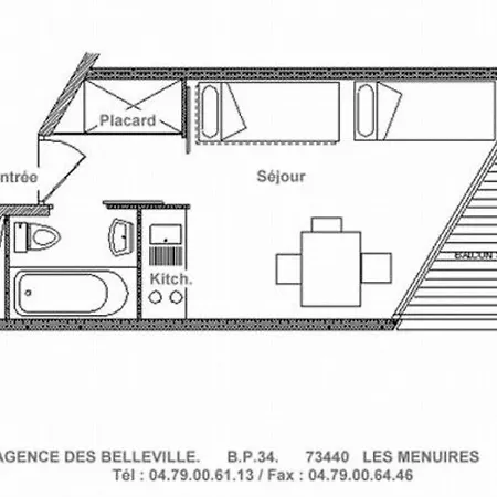 Lumineux Avec Balcon, Acces Direct Aux Pistes - Fr-1-344-983 Lejlighed